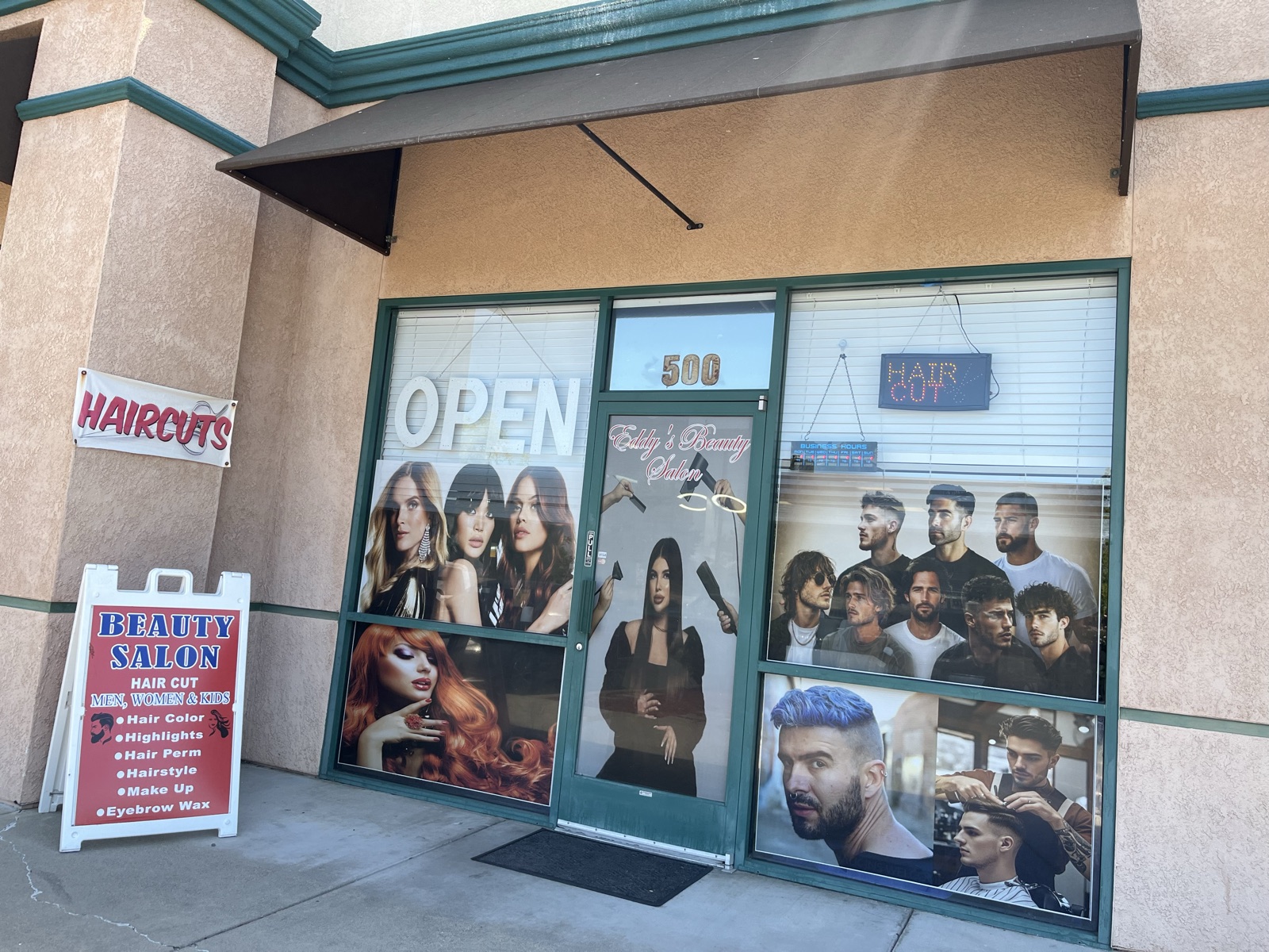 Eddy's Beauty Salon storefront at 155 Joiner Parkway, Suite 500 in Lincoln